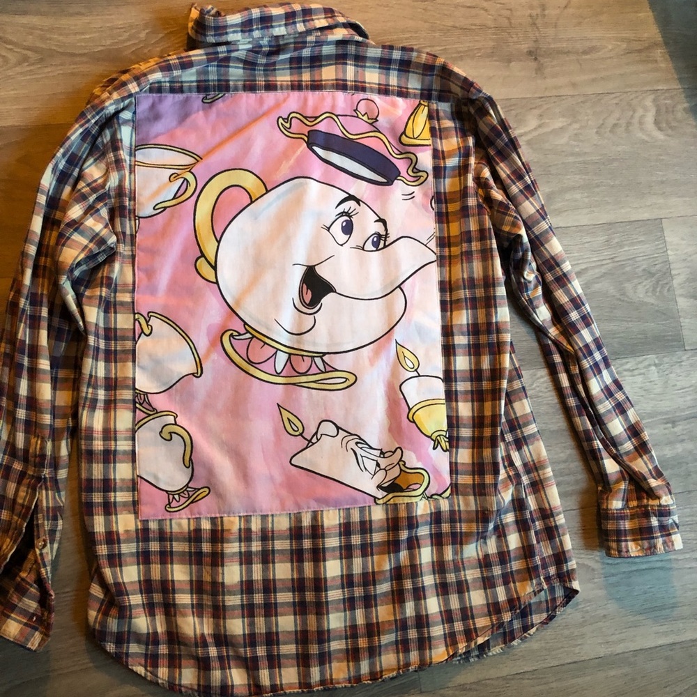 Vintage Flannel - Beauty & The Beast Disney